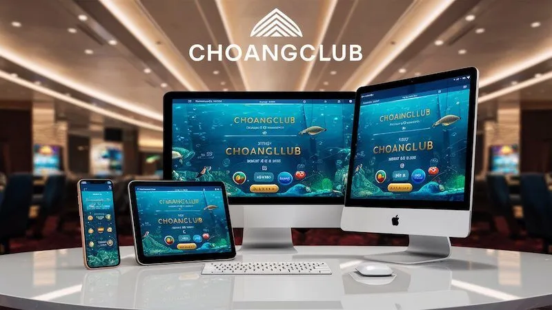 Giao diện đa nền tảng của Bắn Cá ChoangClub- điện thoại, máy tính bảng và máy tính để bàn