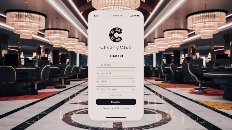 Giao diện đăng ký tài khoản ChoangClub với các trường thông tin cần thiết