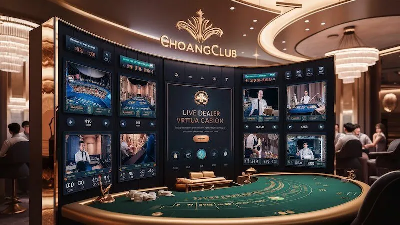 Giao diện phòng VIP với các tính năng cao cấp và hệ thống live dealer chuyên nghiệp